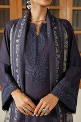 Embroidered Printed Viscose Linen By IZNIK