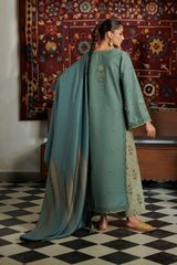 Embroidered Printed Viscose Linen By IZNIK