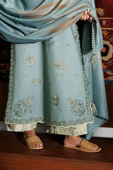 Embroidered Printed Viscose Linen By IZNIK