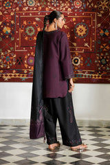 Embroidered Printed Viscose Linen By IZNIK