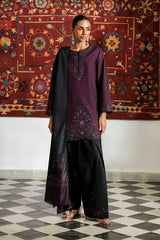 Embroidered Printed Viscose Linen By IZNIK