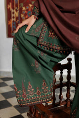 Embroidered Printed Viscose Linen By IZNIK