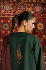 Embroidered Printed Viscose Linen By IZNIK