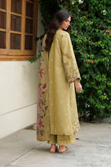 Embroidered Printed Viscose Linen By IZNIK