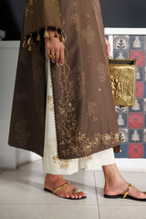 Embroidered Printed Viscose Linen By IZNIK