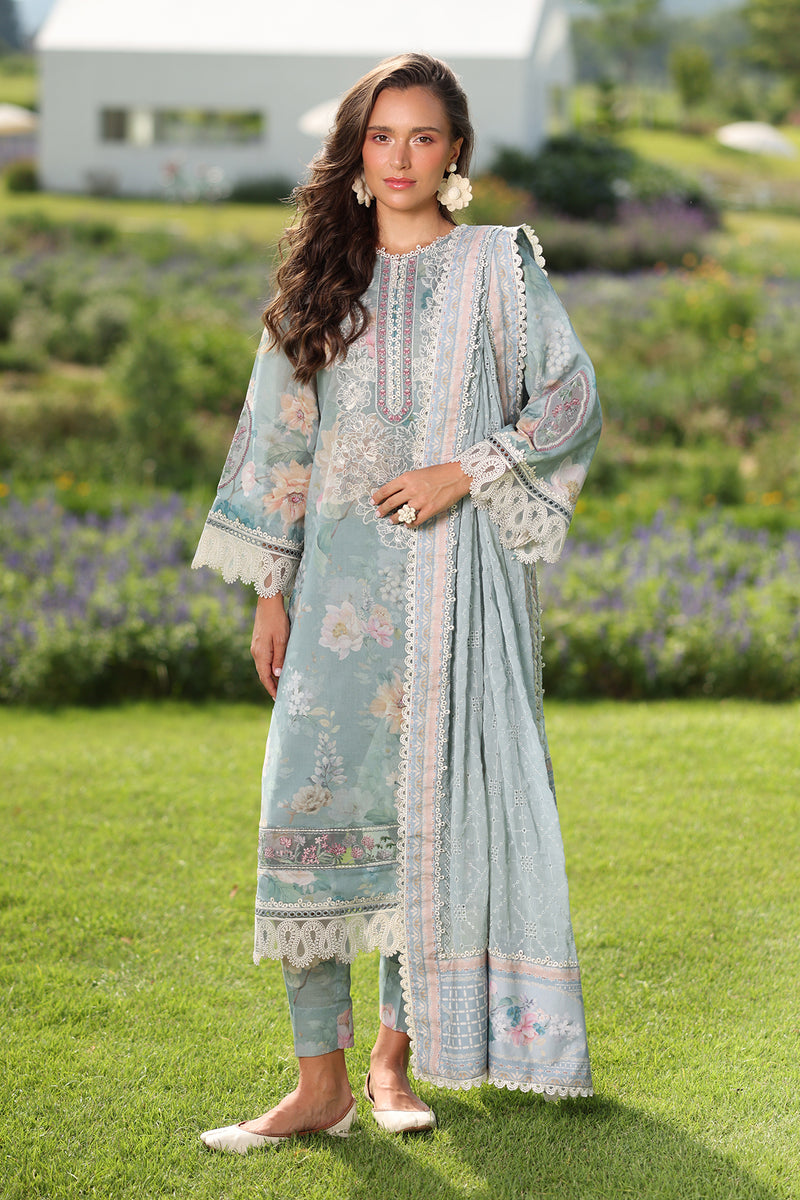 3-PC Unstitched Embroiderd Lawn By Baroque | UF-4224