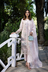 3-PC Unstitched Embroidered Lawn Amani By Raeesa Premium | AM-001