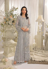 EFE-04 DOVE | 3Pc Unstitched Suit Festive Formal Exhibit Evara By Elaf Premium