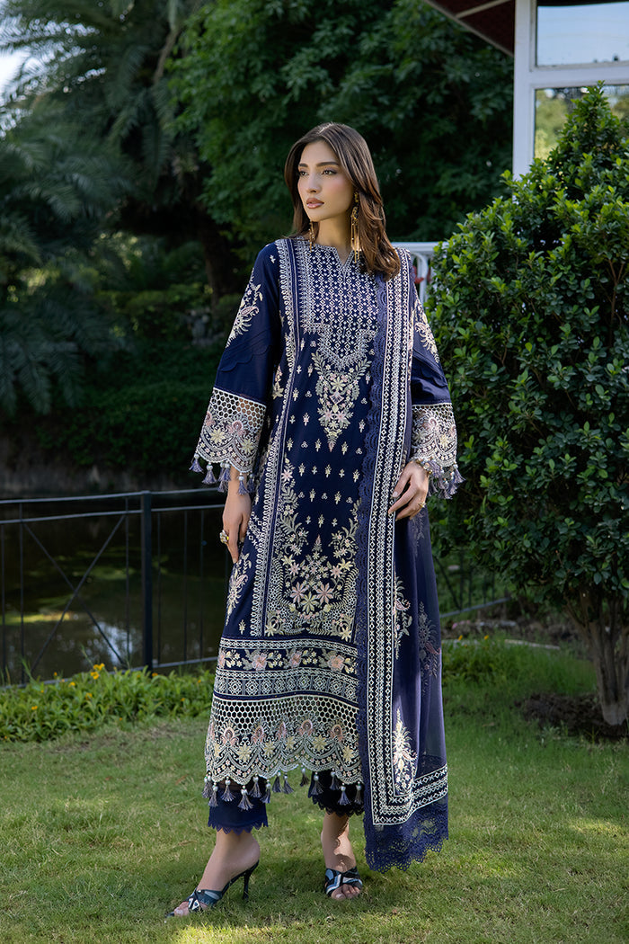 3-PC Unstitched Embroidered Lawn Amani By Raeesa Premium | AM-002