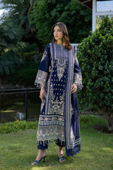 3-PC Unstitched Embroidered Lawn Amani By Raeesa Premium | AM-002
