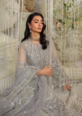 EFE-04 DOVE | 3Pc Unstitched Suit Festive Formal Exhibit Evara By Elaf Premium