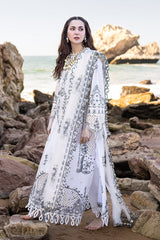 FP-02 FIZA | 3Pc Unstitched Luxury Lawn Collection Sahil Kinare By Qalamkar