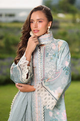 3-PC Unstitched Embroiderd Lawn By Baroque | UF-4224