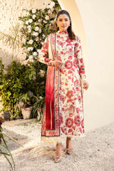 3 Pc Unstitched Printed Lawn Suit Elaheh By M.Basic | MB-ELHV1-03