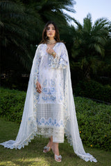 3-PC Unstitched Embroidered Lawn Amani By Raeesa Premium | AM-003