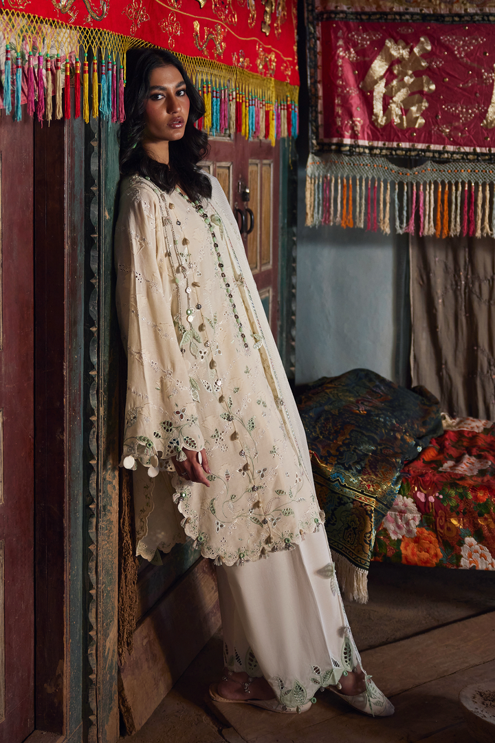 3-PC Unstitched Embroidered Lawn Meili By Zaha | ZL26-05 A