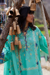 3-PC Unstitched Embroidered Lawn Meili By Zaha | ZL26-06 A