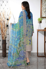 CCS4-24 | 3PC Unstitched Embroidered Lawn suit Combination By Charizma