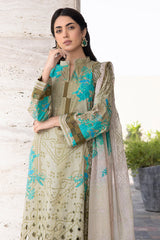 CCS4-28 | 3PC Unstitched Embroidered Lawn suit Combination By Charizma