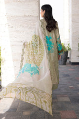 CCS4-28 | 3PC Unstitched Embroidered Lawn suit Combination By Charizma