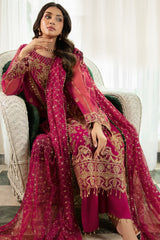 3-PC Unstitched Embroidered Suit Dehleez By Raeesa Premium | Dl 1031