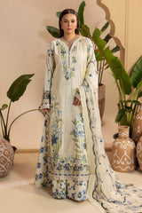 Embroidered Premium Viscose Front & Side Panels Gulkar By Raeesa Premium