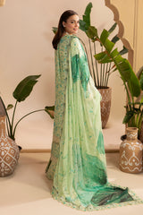 Embroidered Premium Viscose Front & Side Panels Gulkar By Raeesa Premium