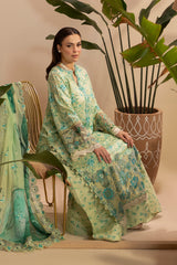 Embroidered Premium Viscose Front & Side Panels Gulkar By Raeesa Premium