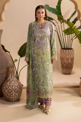 Embroidered Premium Viscose Front & Side Panels Gulkar By Raeesa Premium
