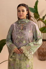 Embroidered Premium Viscose Front & Side Panels Gulkar By Raeesa Premium