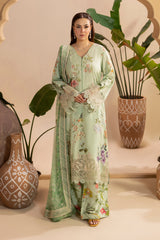 Digital Printed + Embroidered Premium Viscose Front Gulkar By Raeesa Premium