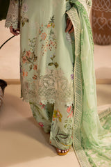 Digital Printed + Embroidered Premium Viscose Front Gulkar By Raeesa Premium