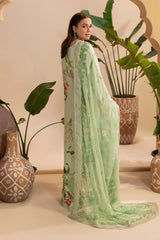 Digital Printed + Embroidered Premium Viscose Front Gulkar By Raeesa Premium