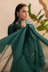 Embroidered Premium Viscose Front & Side Panels Gulkar By Raeesa Premium