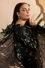 Digital Printed + Embroidered Premium Viscose Front Gulkar By Raeesa Premium