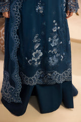 Embroidered Premium Viscose Front & Side Panels Gulkar By Raeesa Premium