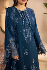 Embroidered Premium Viscose Front & Side Panels Gulkar By Raeesa Premium