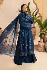 Embroidered Premium Viscose Front & Side Panels Gulkar By Raeesa Premium