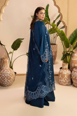 Embroidered Premium Viscose Front & Side Panels Gulkar By Raeesa Premium