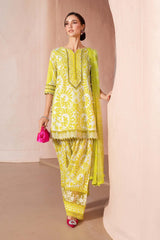 MPT-2504-A | 3Pc Unstitched Suit Printed Lawn Spring Summer 25 M Print By Maria B