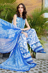 MPT-2504-B | 3Pc Unstitched Suit Printed Lawn Spring Summer 25 M Print By Maria B