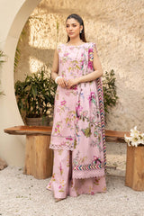 3 Pc Unstitched Printed Lawn Suit Elaheh By M.Basic | MB-ELHV1-04