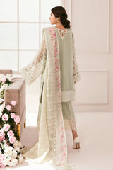 3-PC Unstitched Embroidered Chiffon Chantelle By Baroque | CH11-01