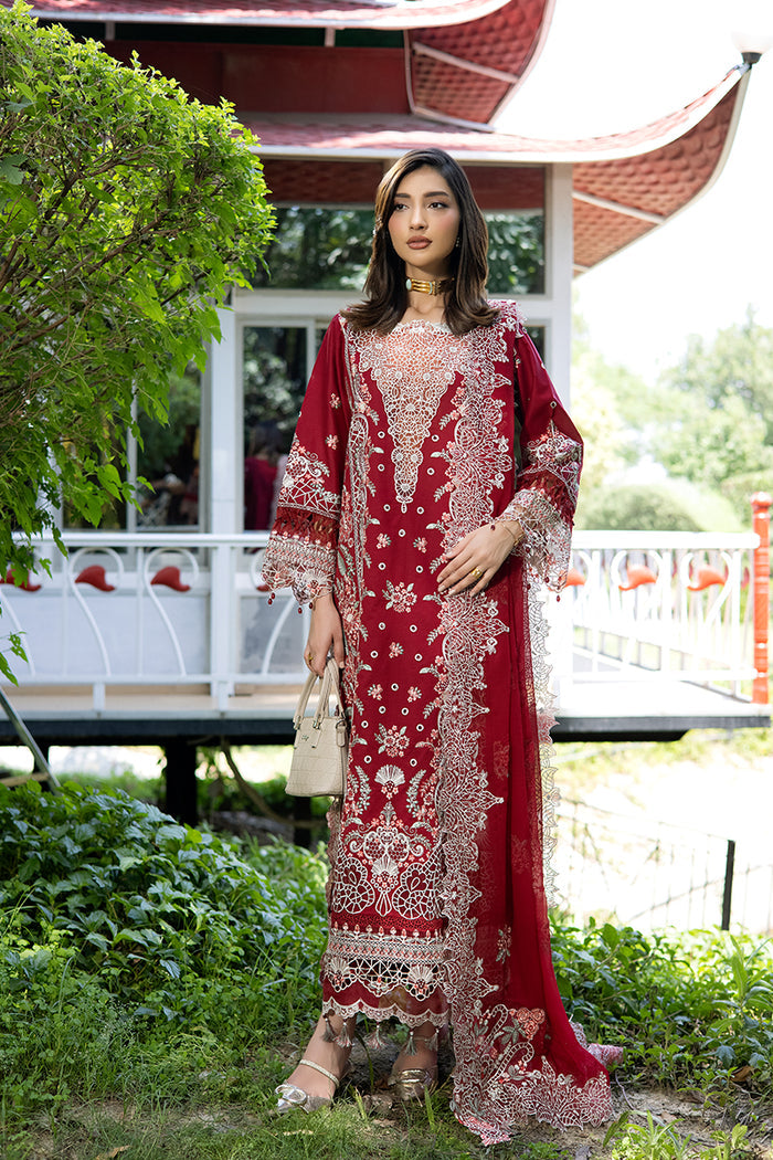 3-PC Unstitched Embroidered Lawn Amani By Raeesa Premium | AM-004