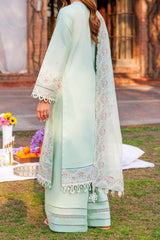 05-Whisper Mint | 3PC Unstitched Eid Festive Lawn Kaavish By Farasha