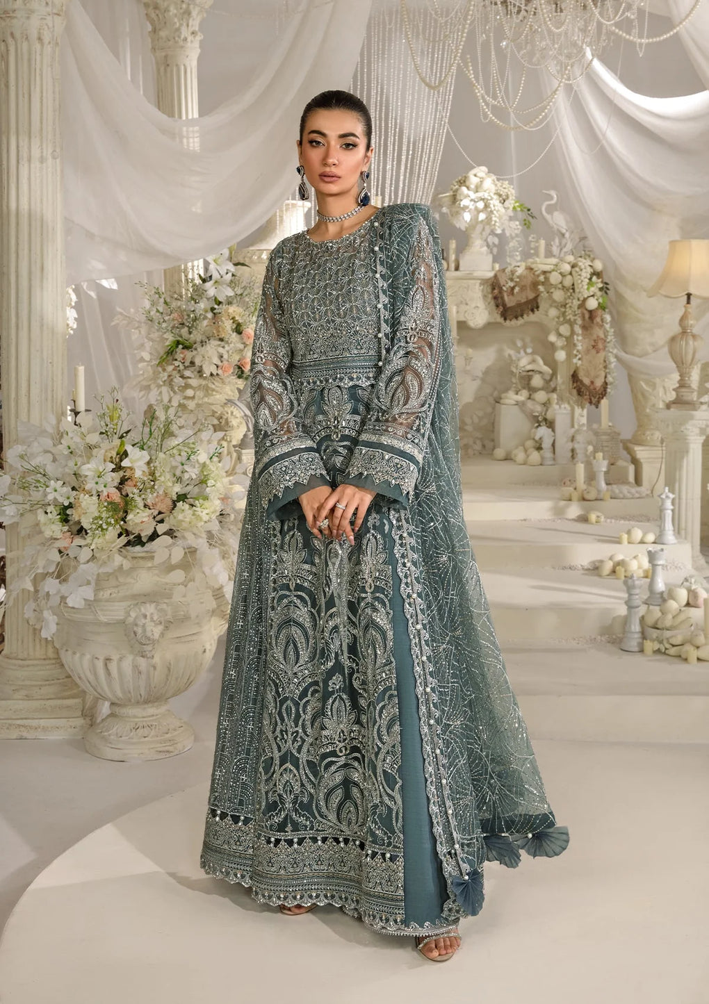 EFE-08 NIRVANA | 3Pc Unstitched Suit Festive Formal Exhibit Evara By Elaf Premium