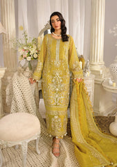 EFE-03 SUNLIT | 3Pc Unstitched Suit Festive Formal Exhibit Evara By Elaf Premium