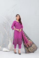 D-2001 | 3PC Stitched Lawn Collection Neeshay By Tawakkal