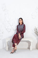 D-2096 | 2PC Stitched Lawn Collection Mehrin By Tawakkal