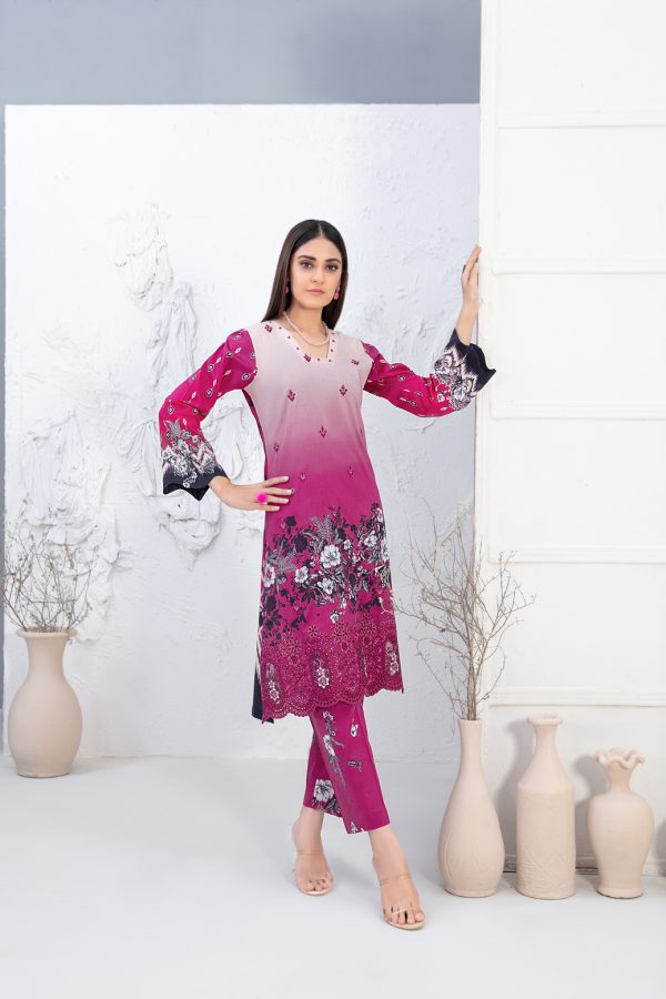 D-2098 | 2PC Stitched Lawn Collection Mehrin By Tawakkal